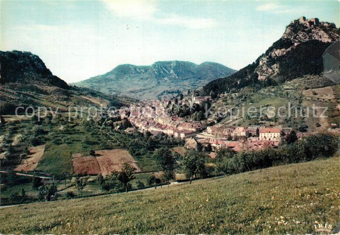 Salins-les-Bains Vue Generale les forts et Mont Poupet