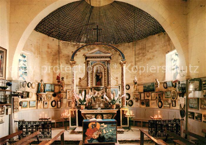 Gruissan Chapelle Notre Dame des Auzils vue intérieure