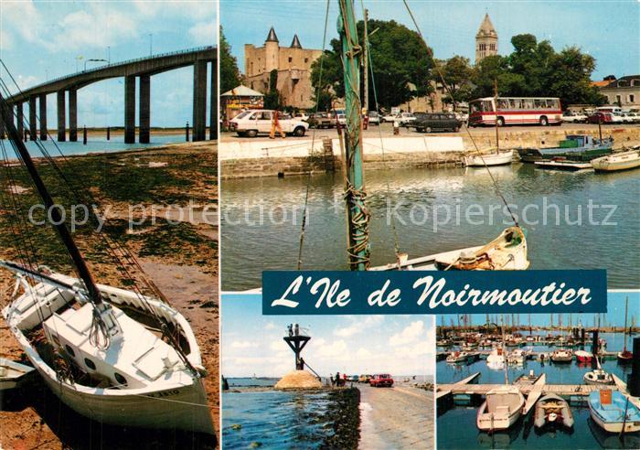 Ile de Noirmoutier Pont Gois Chateau Eglise Port de Plaisance de l Herbaudière