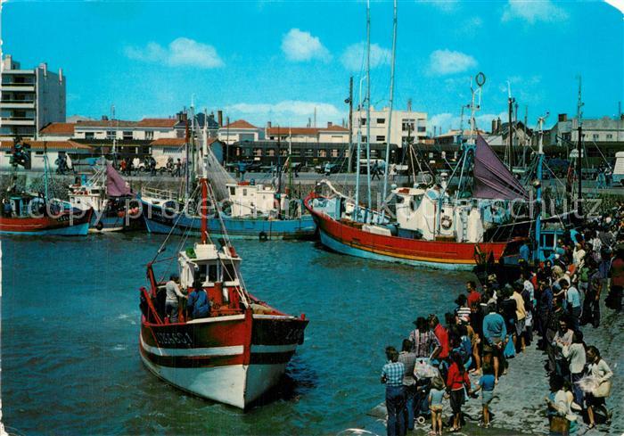 Saint-Gilles-Croix-de-Vie Vendee Port de Croix de Vie Bateaux de pêche