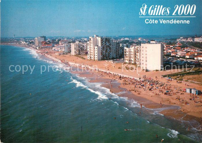 Saint-Gilles-Croix-de-Vie Vendee Village Merlin Saint Gilles 2000 Plage vue aéri