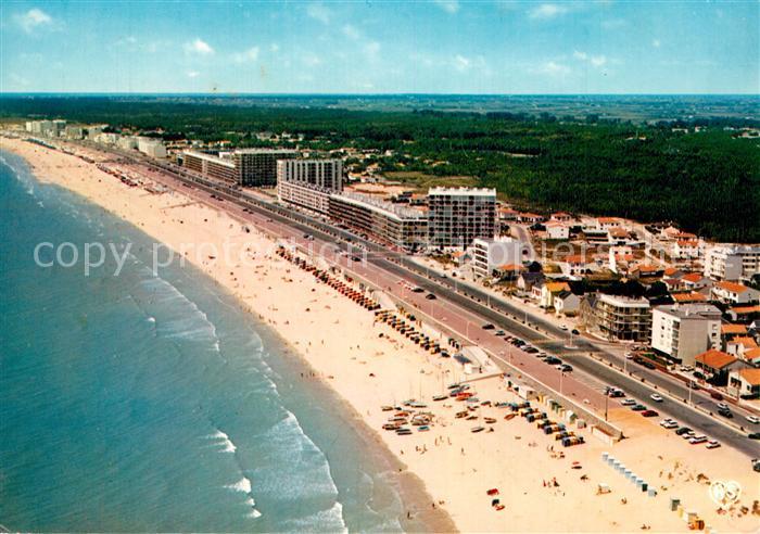 Saint Jean de Monts Plage des Demoiselles et Esplanade de la Mer vue aérienne