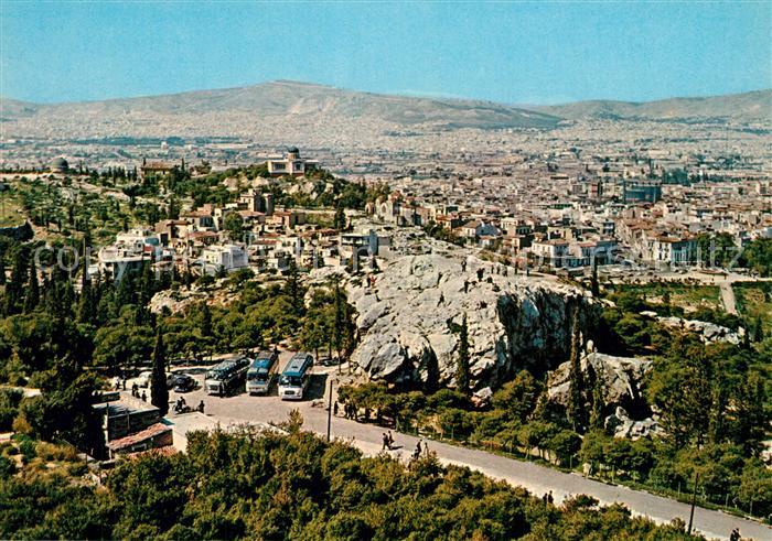 Athenes Athen Tribune of Arios Pagos and view of the city
