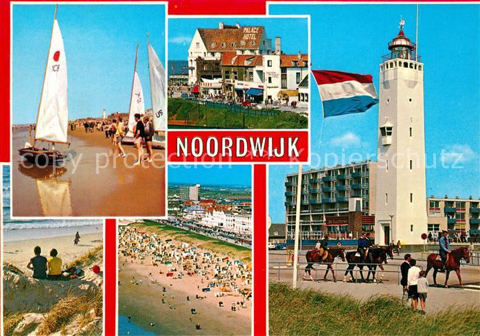 Noordwijk aan Zee  Strandidylle Reiten Palace Hotel Leuchtturm