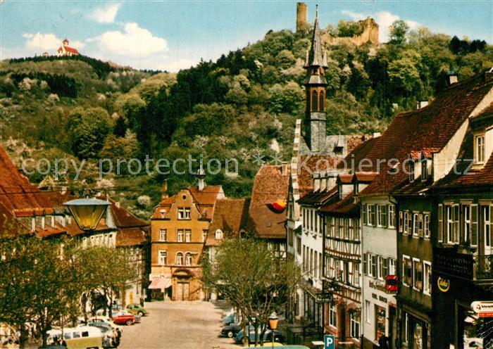 Weinheim Bergstrasse Marktplatz Wachenburg Burgruine Windeck