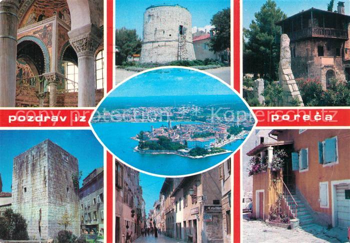 Porec Motive Altstadt Halbinsel Fliegeraufnahme