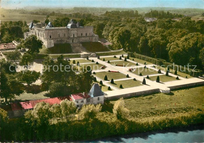 Vayres Gironde Jardins du Chateau vue aérienne
