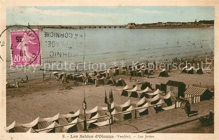 Les Sables-d Olonne Les Jétées Plage