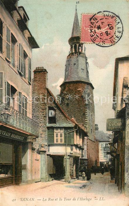 Dinan 22 Rue et Tour de l Horloge