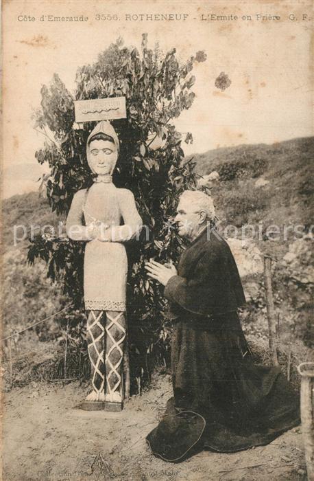 Rotheneuf L'Ermite en prière