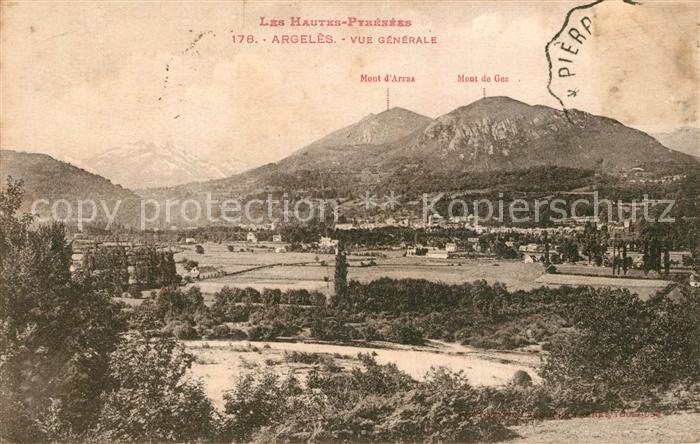 Argeles-sur-Mer Vue Generale et les Pyrénées