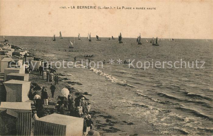 La Bernerie-en-Retz La plage a marée haute