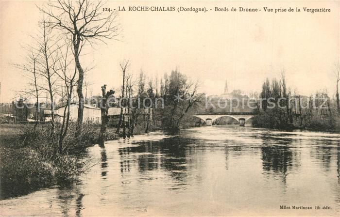 La Roche-Chalais Bords de Dronne vue prise de la Vergeat