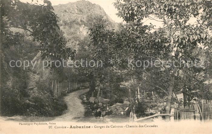 Aubazines Gorges du Coiroux Chemin des Cascades