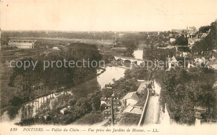Poitiers 86 Panorama Vallee du Clain vue prise des