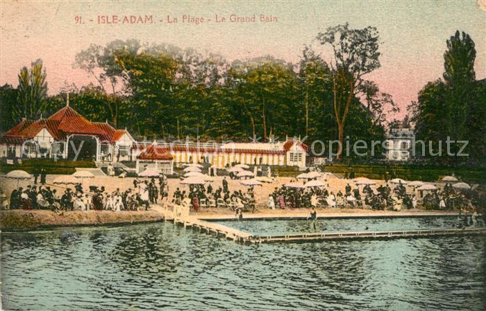 L Isle-Adam 95 Val-d Oise La plage grand bain