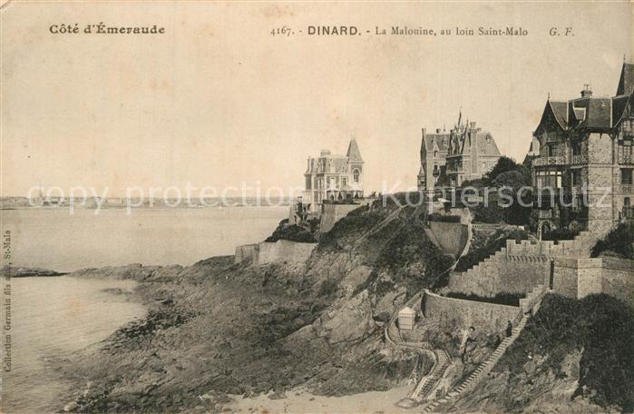 Dinard 35 La Malouine au loin Saint Malo