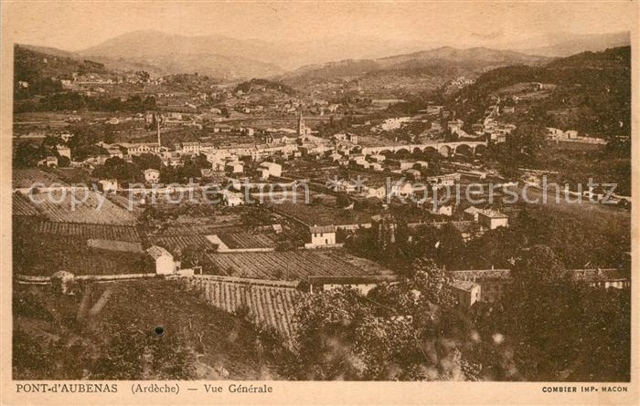 Aubenas Pont d_Aubenas vue Generale