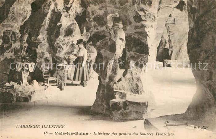 Vals-les-Bains Intérieur des grottes des Sources Vivaraises