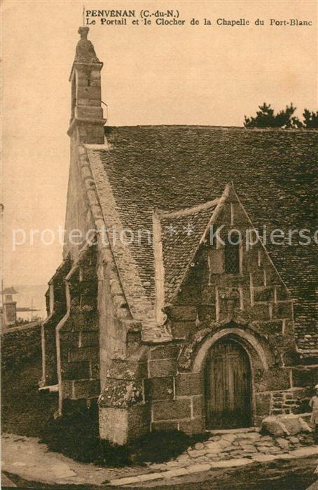Penvenan Portail et Clocher de la Chapelle du Port Blanc