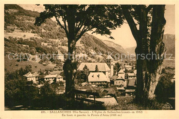 Sallanches Vue Generale Eglise et la Pointe d Areu