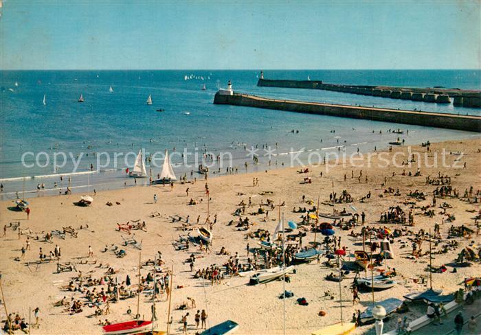 Les Sables-d Olonne La plage et les jetées