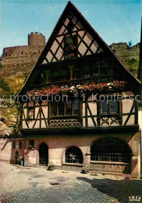 Kaysersberg Haut Rhin Maison pittoresque au pied du Chateau du XIIIe siècle