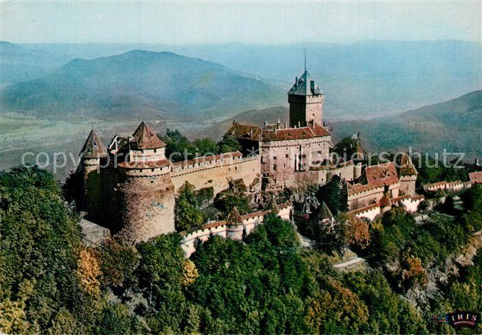 Haut-Koenigsbourg Hohkoenigsburg Chateau vue aérienne