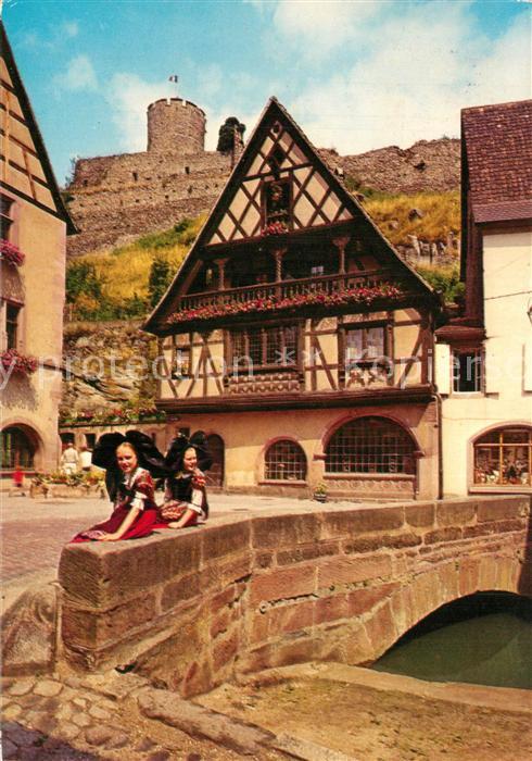 Kaysersberg Haut Rhin Maison alsacienne et donjon du Chateau