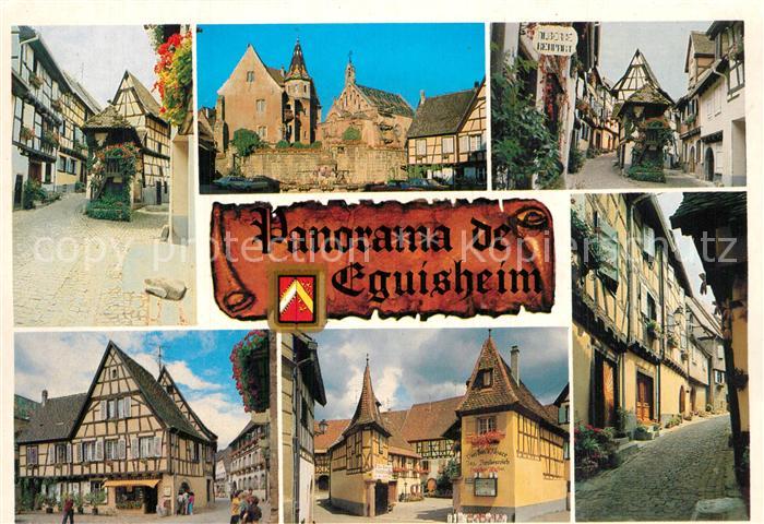 Eguisheim Haut Rhin Aspects de la ville une des plus anciennes bourgades de l'Al
