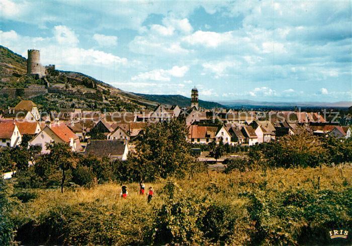 Kaysersberg Haut Rhin Vue panoramique avec Chateau du XIIIe siècle