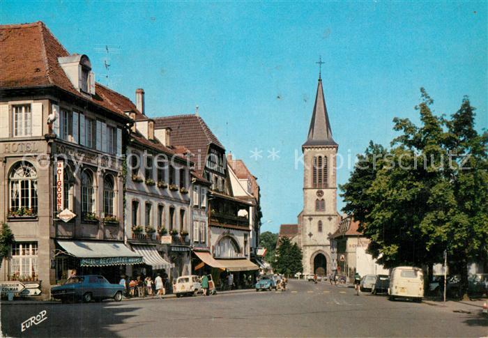Munster Haut Rhin Elsass Place du Marché Eglise