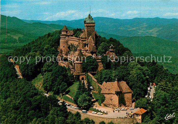 Haut-Koenigsbourg Hohkoenigsburg Vue aérienne du Chateau