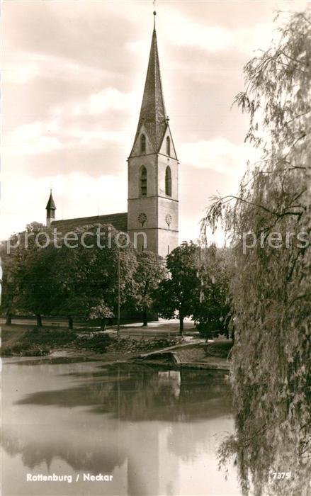 Rottenburg Neckar Kirche Neckarpartie