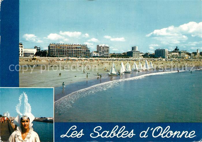 Les Sables-d Olonne La plage La coiffe de la Sablaise