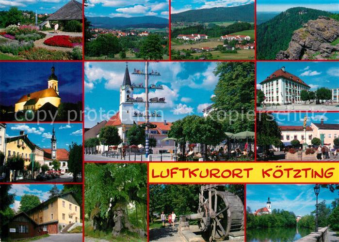 Koetzting Panorama Teilansichten Kirche Muehlrad