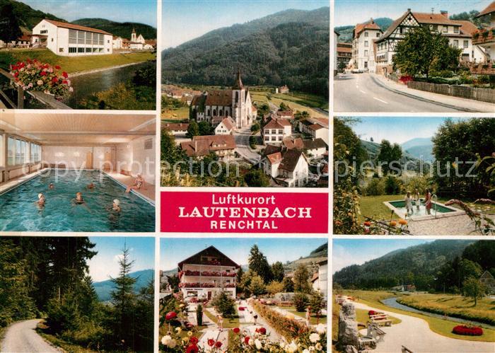 Lautenbach Renchtal Hotel Pension Sternen Hallenbad Wassetretanlage Kirche Stras