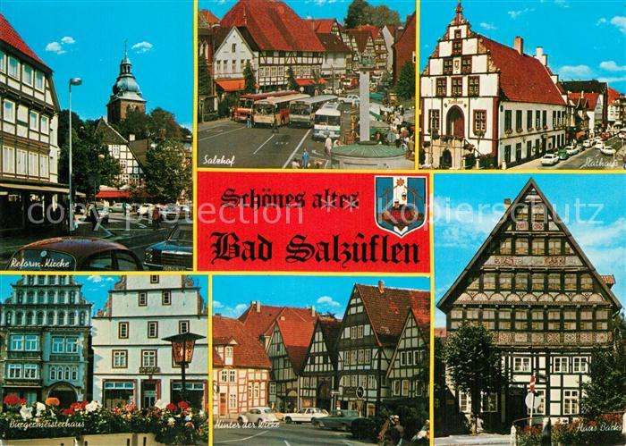 Bad Salzuflen Reform Kirche Salzhof Rathaus Buergermeisterhaus Hinter der Wicke