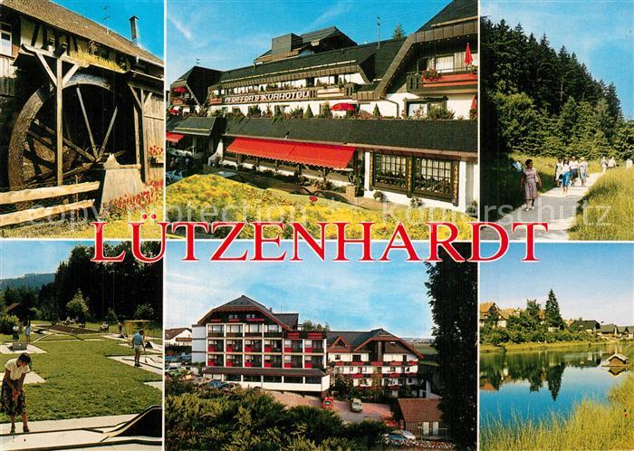 Luetzenhardt Pfeiffers Kurhotel Muehle Wanderweg Minigolfanlage Badesee