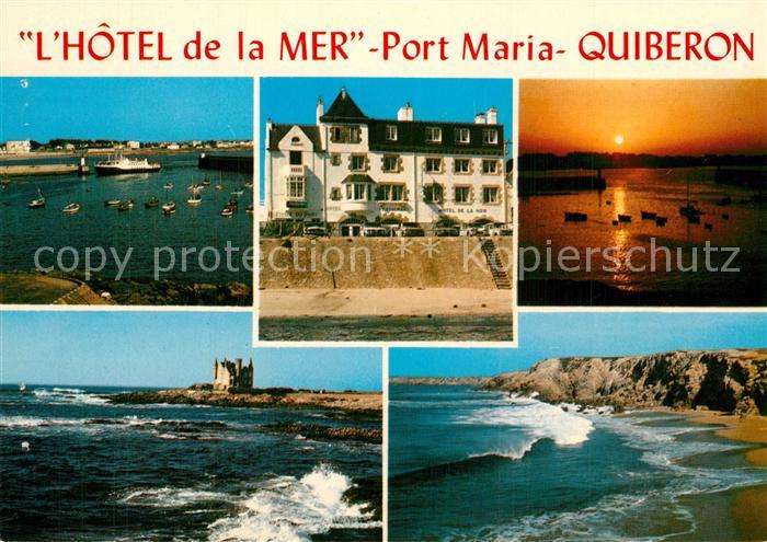 Quiberon Morbihan Hotel de la Mer Port Maria Belle Ile Vues prises d’une chambre