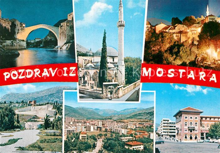 Mostar Moctap Tuerkenbruecke Moschee Teilansichten