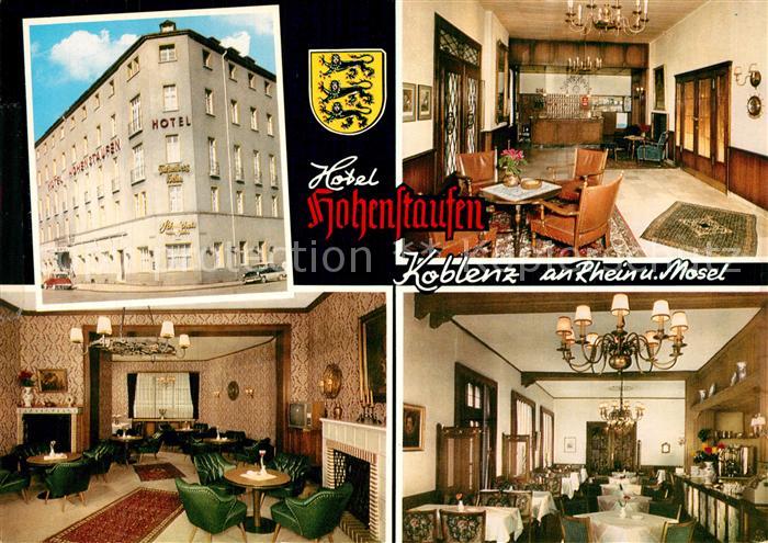 Koblenz Rhein Hotel Hohenstaufen Gastraeume