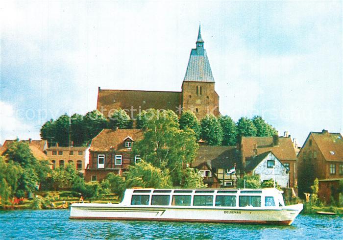 Moelln Lauenburg Fahrgastschiff Kirche