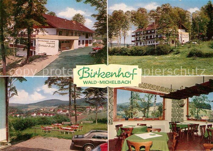 Waldmichelbach Restaurant Birkenhof Gaststube Panorama