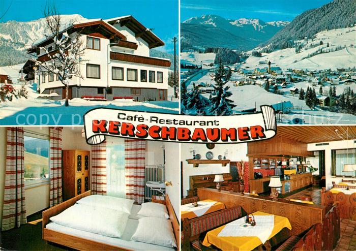 Russbach Pass Gschuett Cafe Restaurant Kerschbaumer Gaestezimmer Gastraum Panora