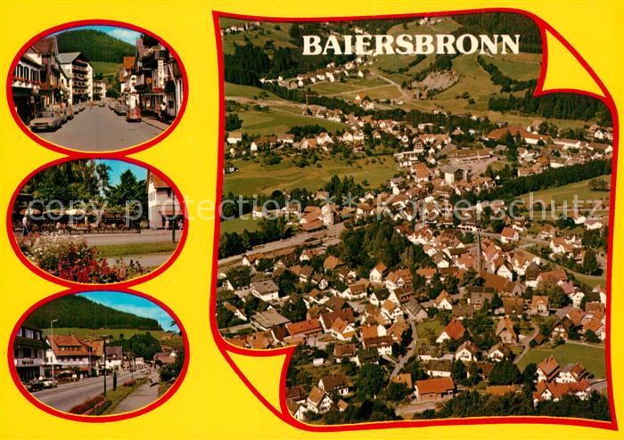 Baiersbronn Schwarzwald Teilansichten Fliegeraufnahme