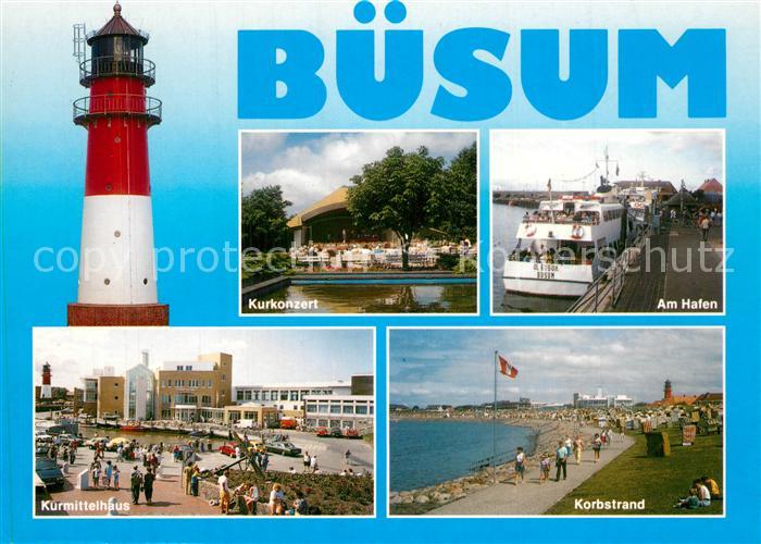 Buesum Nordseebad Kurkonzert Hafen Kurmittelhaus Korbstrand