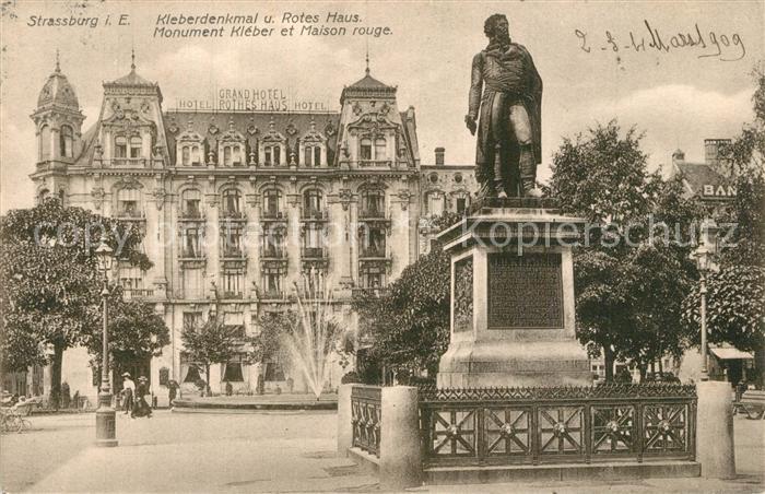 Strasbourg Alsace Kleberdenkmal und Rotes Haus