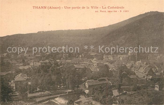 Thann Haut Rhin Elsass avec Cathedrale