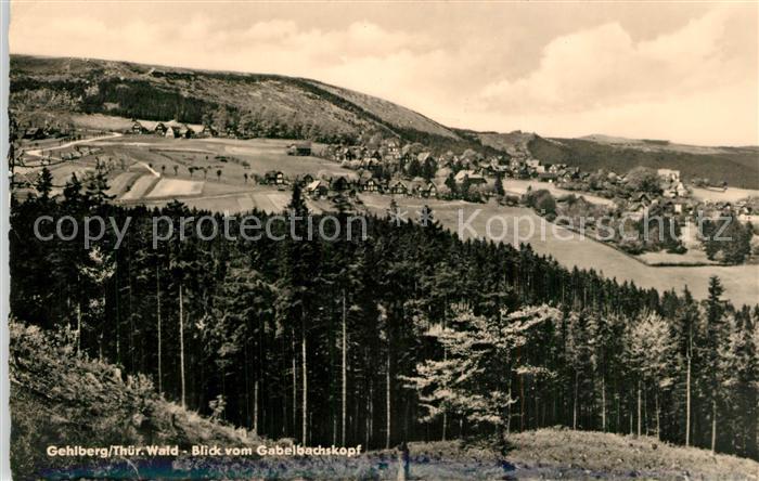 Gehlberg Blick vom Gabelbachshof